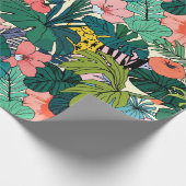 Boho tropische botanische cadeaupapier (Hoek)