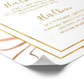 Boho Tropische Botanische | Handtekening Dranken B Poster (Hoek)