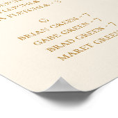 Boho Tropische Botanische Ivory Alfabetische Zitpl Poster (Hoek)