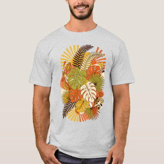 Boho Tropische Botanische Planten T-Shirt