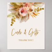 Boho Tropische Bruiloftsbruiloft Affiche L201 Bord Poster (Voorkant)