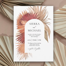 Boho Tropische Fan Palmen Kustelegantie