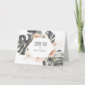 Boho Tropische Floral Hartelijk dank met Jouw naam Bedankkaart (Voorkant)