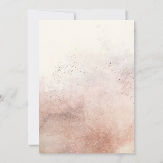 Boho Tropische Floral met Geometrische Lijsten bru Kaart (Achterkant)