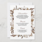 Boho Tropische Gedroogde Palm Bloemen Alles in Een Kaart (Achterkant)