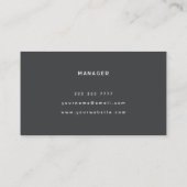 Boho Tropische Grunge Abstract palmblad Patroon Visitekaartje (Achterkant)