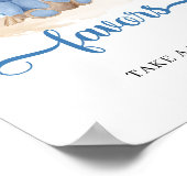 Boho tropische jongen teddy berengras bevoordeelt poster (Hoek)