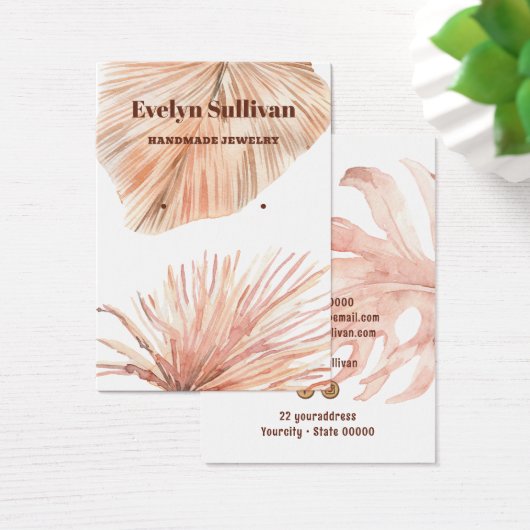 Boho tropische oorbel display kaart (Bureau)