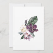 Boho Tropische Paarse papegaai 21ste verjaardagsfe Kaart (Achterkant)