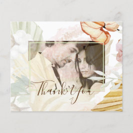 Boho Tropische Pampas Gras Bruiloft Flyer