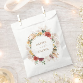  Boho Tropische Pampas Grass Floral Wedding Bedankzakje