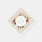  Boho Tropische Pampas Grass Floral Wedding Servet (Hoek)