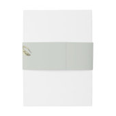 Boho Tropische Salie Bruiloft Uitnodigingen Wikkel (Achterkant Voorbeeld)