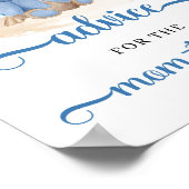 Boho tropische teddy-advies voor de moeder poster (Hoek)