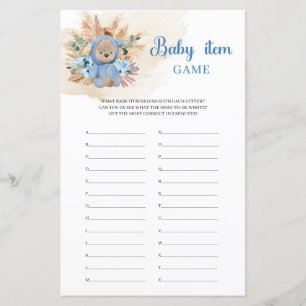 Boho tropische teddy draagt pampas fan palm Baby I