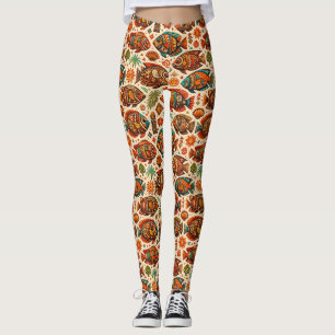 Boho Tropische Vissen Leggings