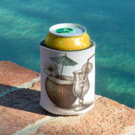 BOHO TROPISCHE ZOMERDRANKJES EN KOKOSNOOT BLIKJESKOELER
