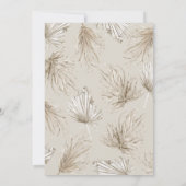 Boho Tropische Zoo Bruiloft Bestemming Kaart (Achterkant)