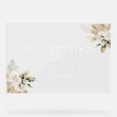 Boho Trouw Welkom mat Acrylaat Bord (Voorkant)