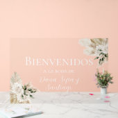 Boho Trouw Welkom mat Acrylaat Bord (Huwelijk)