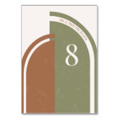 Boho Trouwboog Tafelnummers (Voorkant)