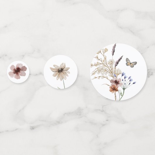 Boho Trouwconfetti Confetti (Voorkanten)