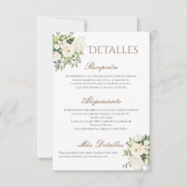 Boho Trouwdetails in het Spaans Bedankkaart