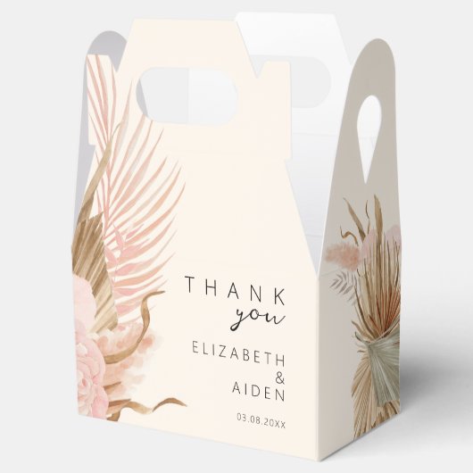 Boho Trouwdoos Geschenkschachtel Bedankdoosjes (Geopend)