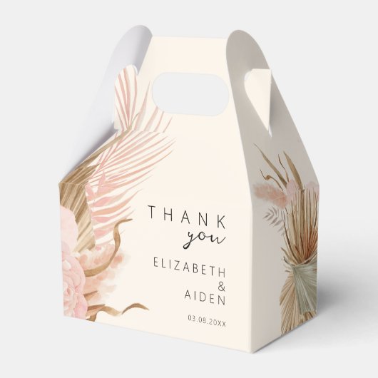 Boho Trouwdoos Geschenkschachtel Bedankdoosjes (Voorkant Zijde)