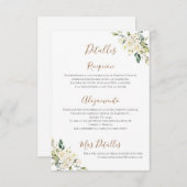 Boho trouwgegevens in het Spaans Bedankkaart (Voorkant / Achterkant)