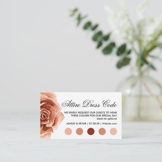 Boho trouwjurk code informatiekaartje (Staand voorkant)