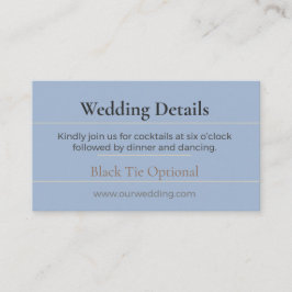 Boho Trouwkaart Details | Chic Bloemrijke Luxe Informatiekaartje