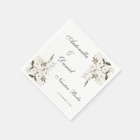 Boho Trouwpapier servet (Hoek)