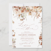 Boho Tuin Bloemen Liefde in Bloom Vrijgezellenfees Kaart (Voorkant)