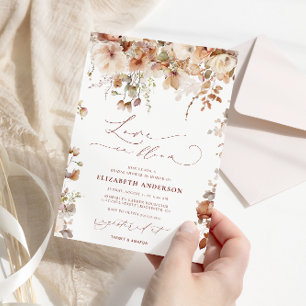 Boho Tuin Bloemen Liefde in Bloom Vrijgezellenfees Kaart