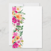 Boho tuin bloemengoud foto afstuderen kaart (Achterkant)