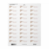 Boho tuin bloemig Retouradres Label (Full Sheet)