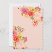 Boho tuin bloemige waterverf boog Sweet 16 Kaart (Achterkant)