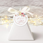 Boho Tuin Roos Bloemen Trouwgunst Labels