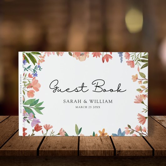 Boho Tuin van Wildflower Bruiloft Gastenboek