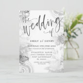 Boho  Tuin & Vlinder Bruiloft Kaart (Staand voorkant)