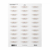 Boho Tuin Waterverf Wilde Bloem Bruiloft  Etiket (Full Sheet)