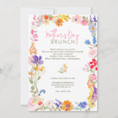 Boho tuin zomer bloemen wilde bloemen moederdag kaart (Voorkant)