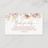 Boho tuinbloemen boeken voor baby kaartje informatiekaartje (Voorkant)