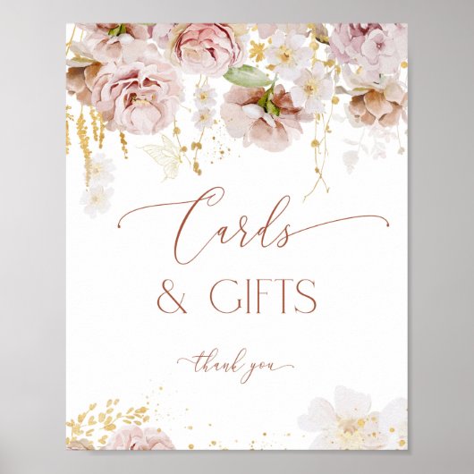 Boho tuinbloemen Kaarten en Poster van Gifts (Voorkant)