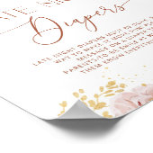 Boho tuinbloemen Late Night Diapers Poster (Hoek)