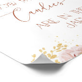 Boho tuinbloemen Raad hoeveel snoepjes Poster (Hoek)