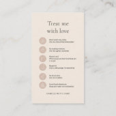 Boho Tumbler Instruction Package Insert Visitekaartje (Achterkant)