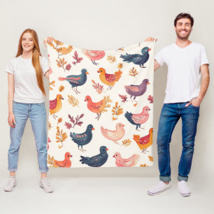Boho Turkije Volkskunst Waterkleur Patroon Fleece Deken