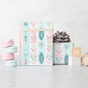Boho Turquoise, Blush, Aqua, Roos, Blauwgroen & Ec Cadeaupapier